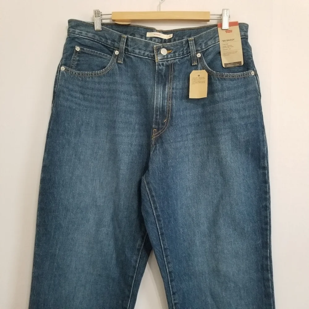 Levi's Blue Straight Leg Women's Jeans ‘94 Baggy - Picture 3 of 11